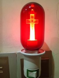 شغف يسوع ديكور مصابيح LED الضوء الأحمر E27 زجاج T45 86v-264V 1W